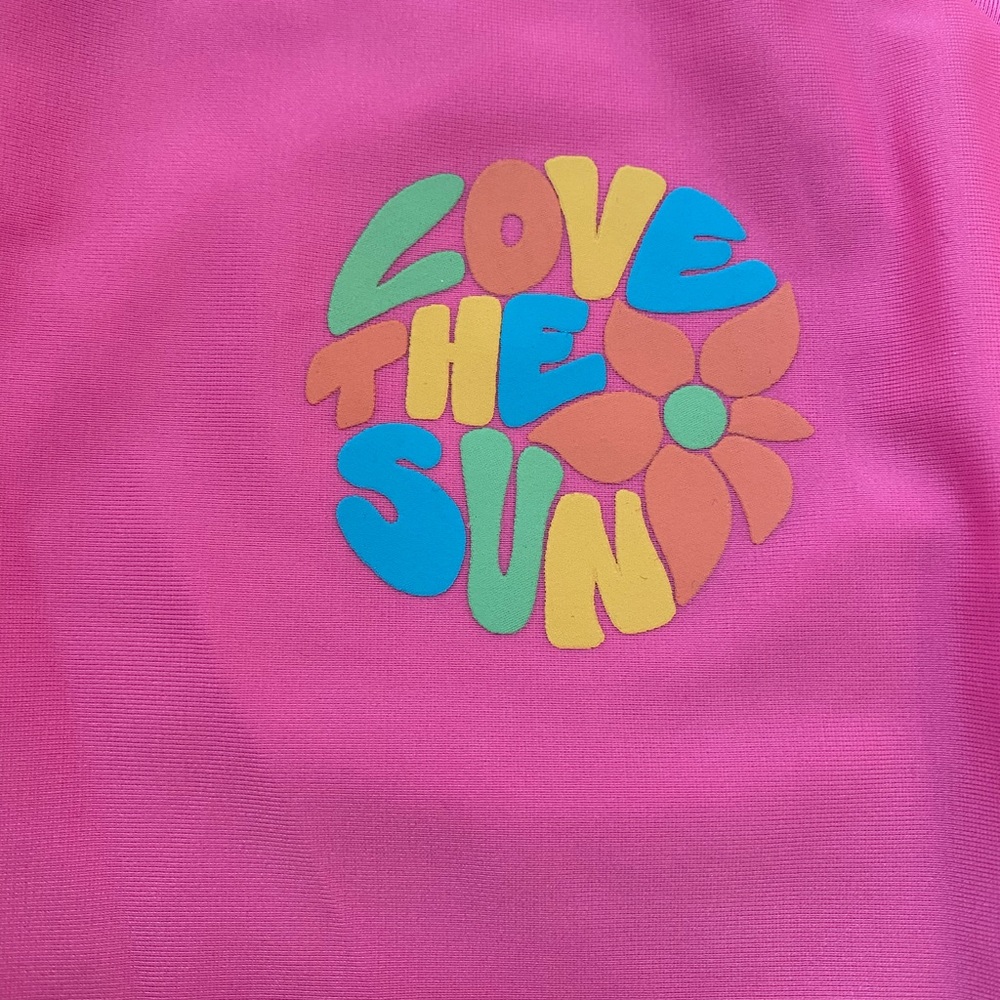 Cat & Jack Pink Rash Guard - Picture 3 of 5